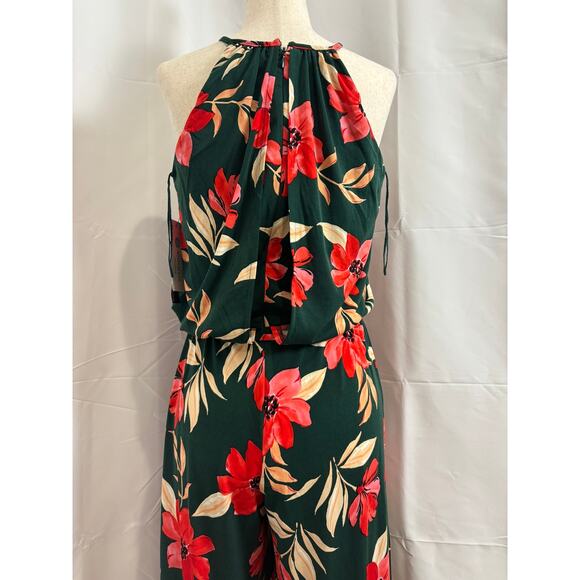 NWT Maggy London Lottie Floral Halter Cropped Jumpsuit - Size 2 - Picture 5 of 9